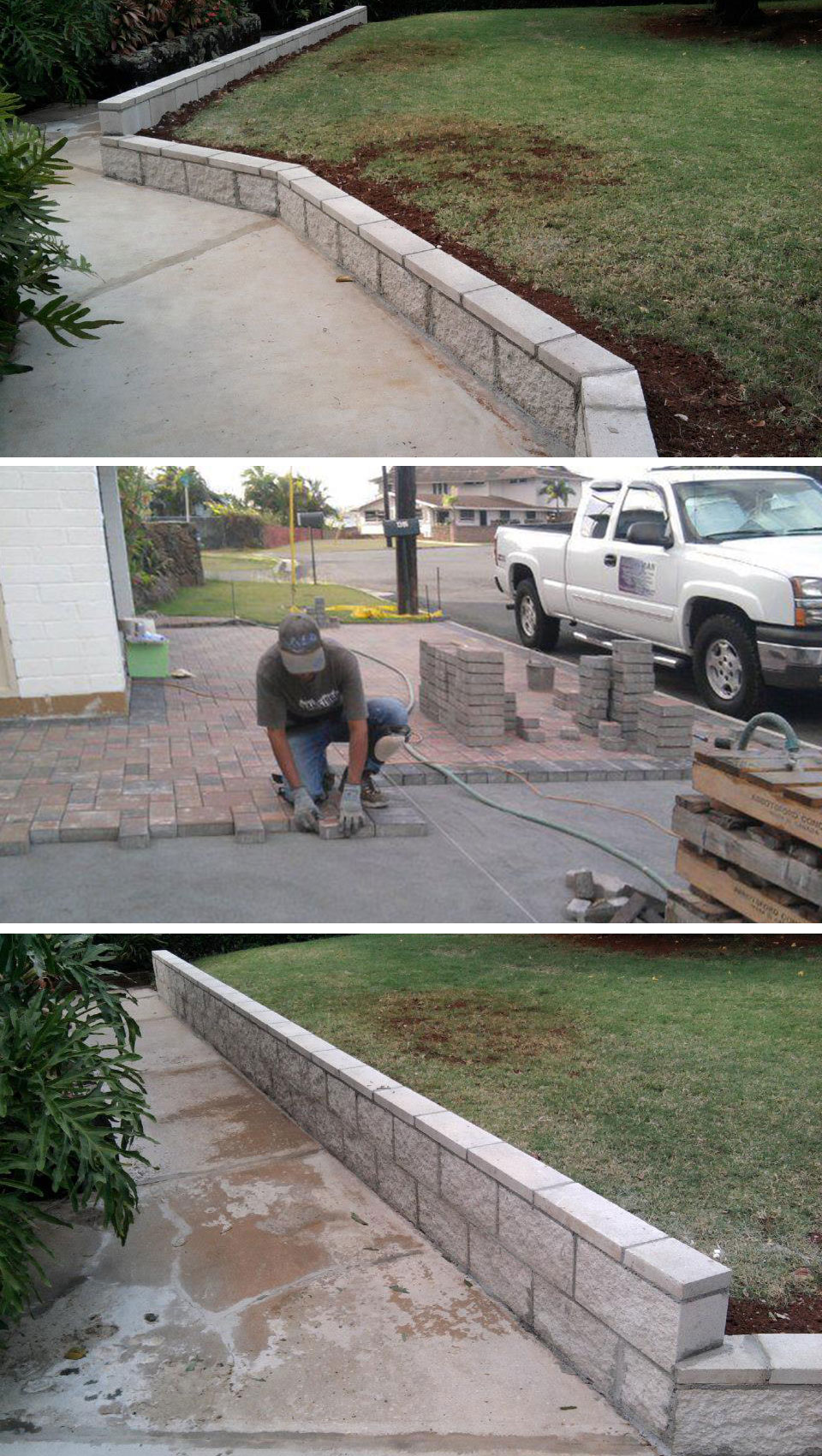 images of masonry work completed by RGL Handyman Service, LLC