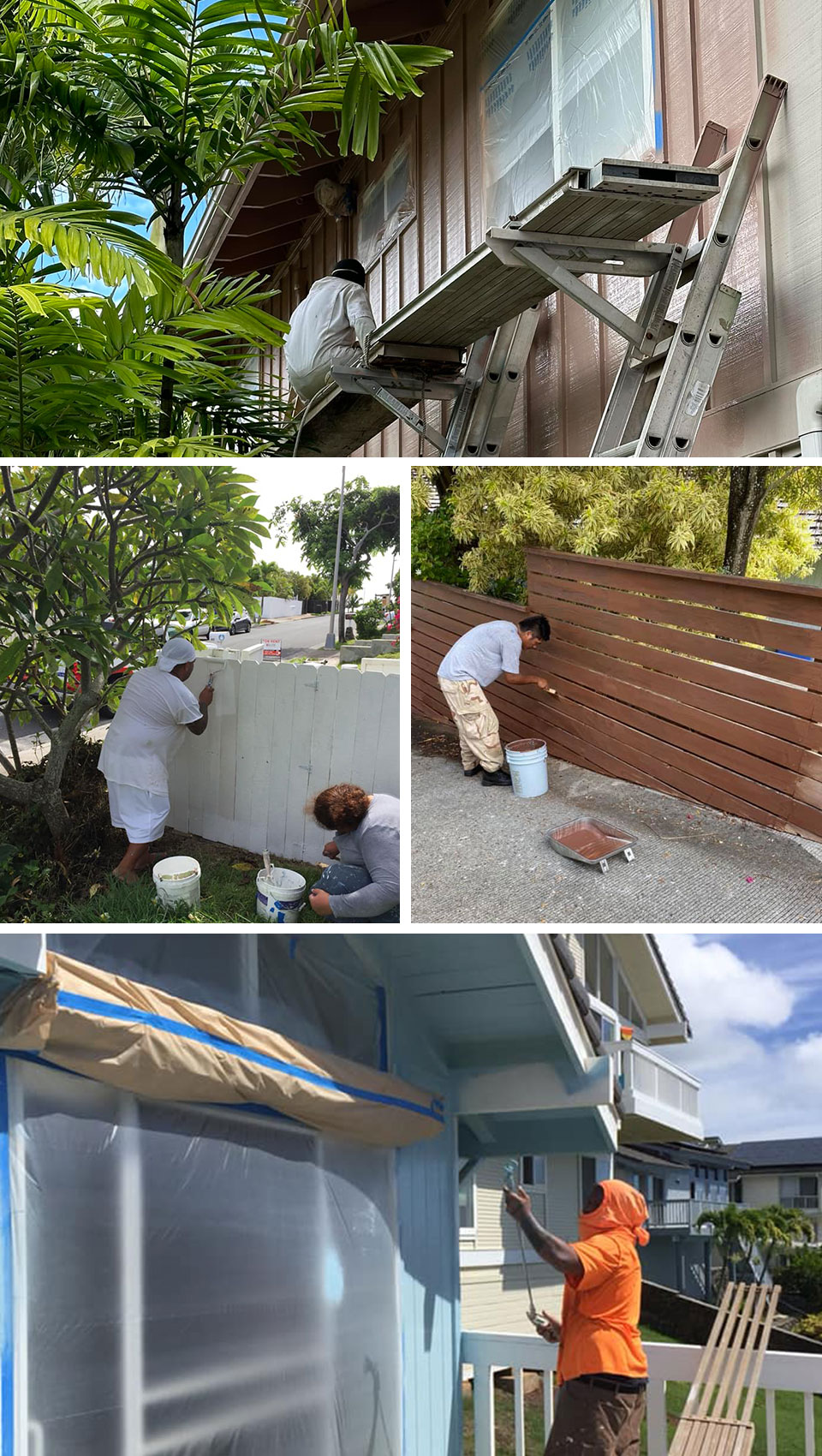 images of painting projects completed by RGL Handyman Service, LLC