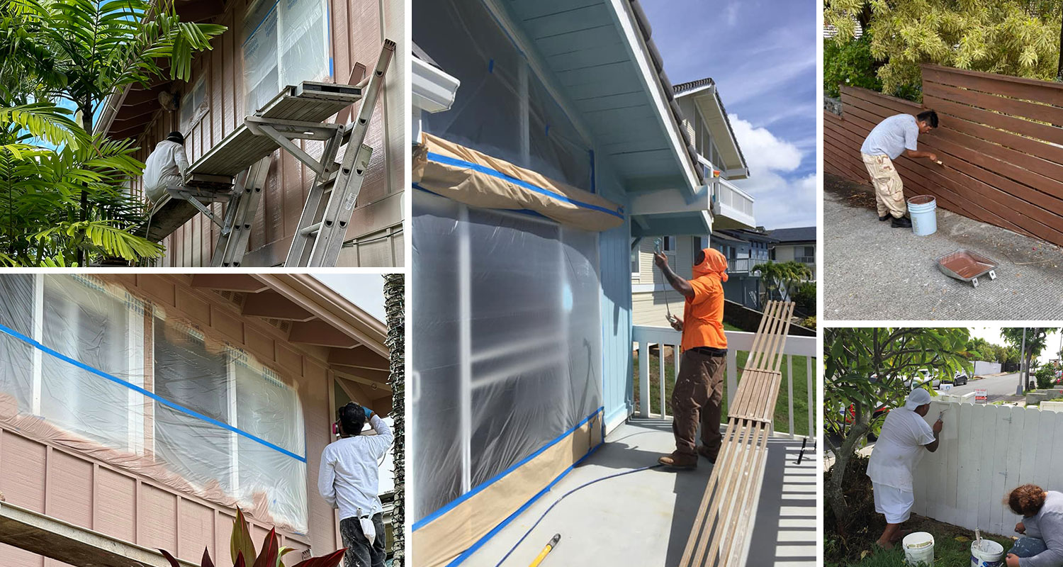 images of painting projects completed by RGL Handyman Service, LLC