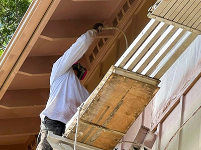 image of RGL Handyman Service painting a house